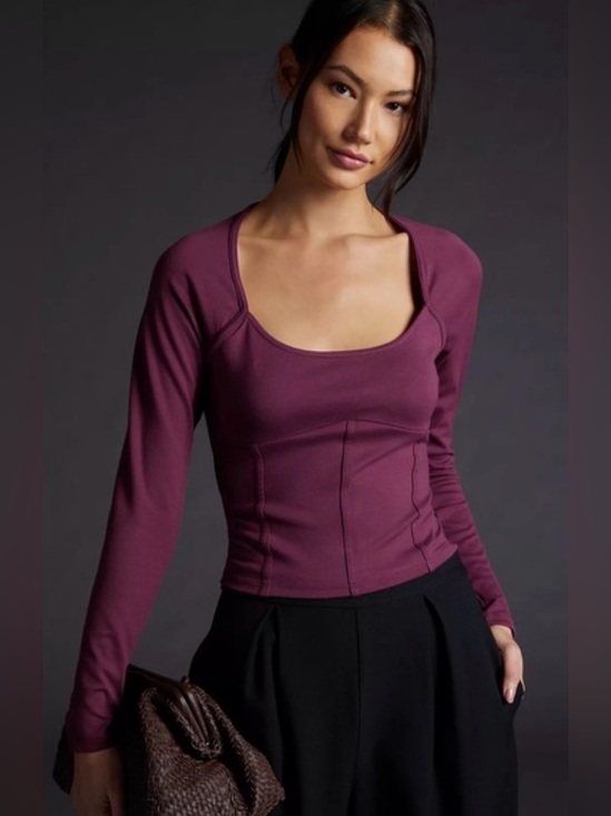 Maeve Tops - Anthropologie- Maeve Ponte Corset Top XS